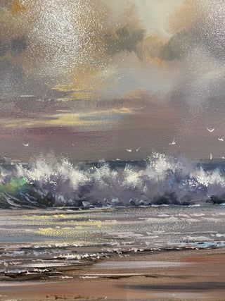 Waves & Mountains Original Painting