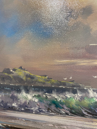 Waves & Mountains Original Painting