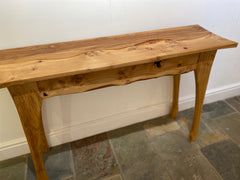 Burr Oak Console Table