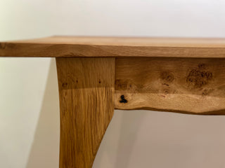 Burr Oak Console Table