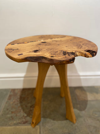 Burr Oak Side Table