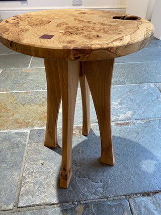 Burr Oak Side Table