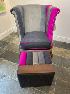 Purple Edge Easy Chair