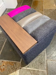 Purple Edge Footstool/Side Table