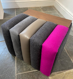 Purple Edge Footstool/Side Table
