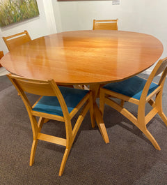 Figured Swiss pear Table & Chairs