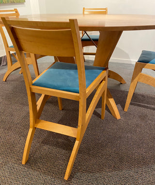 Figured Swiss pear Table & Chairs