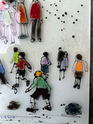 Lowry Football with Orange Sky