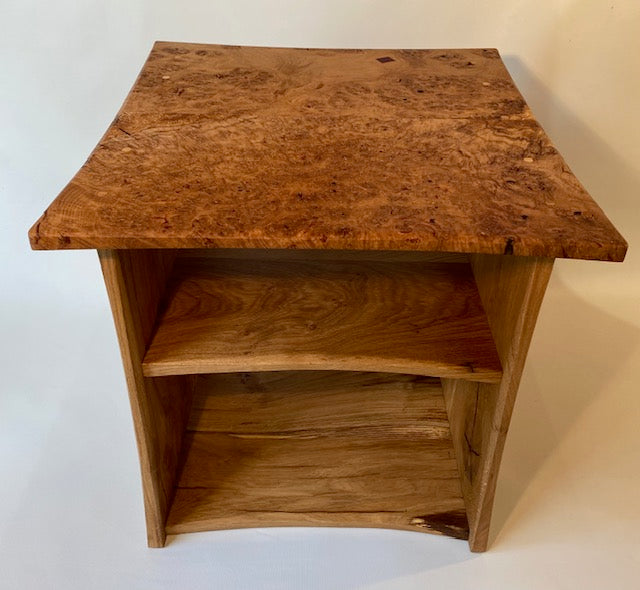 Burr Oak Side Table