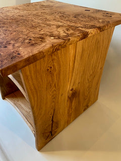 Burr Oak Side Table