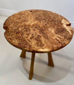 Burr Oak Side Table