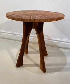 Burr Oak Side Table