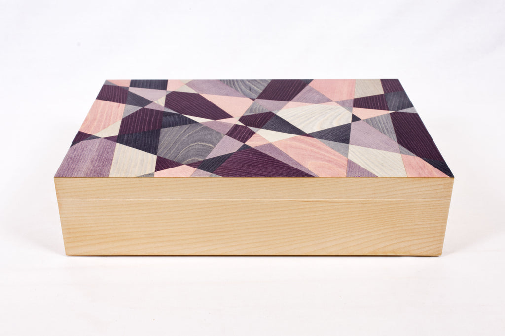 Lilac Cubist Jewellery Box | original work - Boxes at Artifex