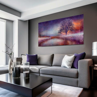 Dibond Print on brushed Aluminium Treescape