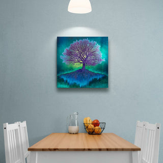Dibond Print on brushed Aluminium Treescape
