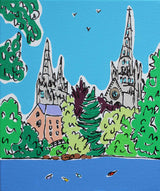 View of Lichfield Cathedral Painting