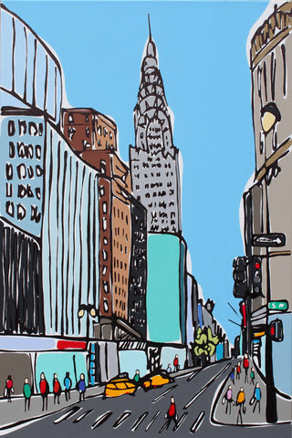 "New York Chrysler Painting" available at Artifex 