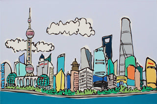 "Shanghai Dusk Painting" available at Artifex 