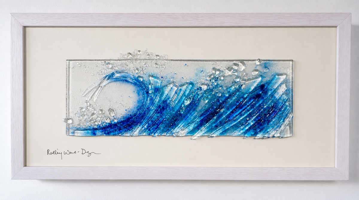 Breaking Wave Glass Panel