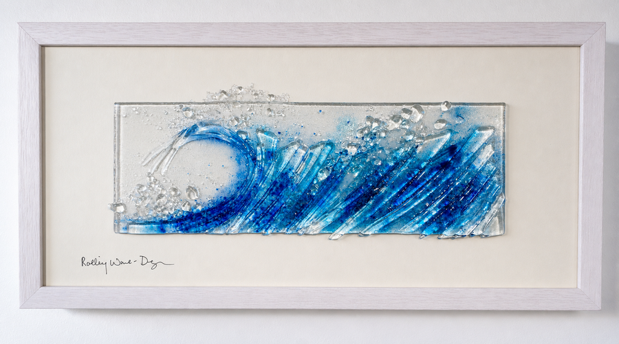 Breaking Wave Glass Panel