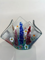 "Sun Fused Glass Vase" available at Artifex 