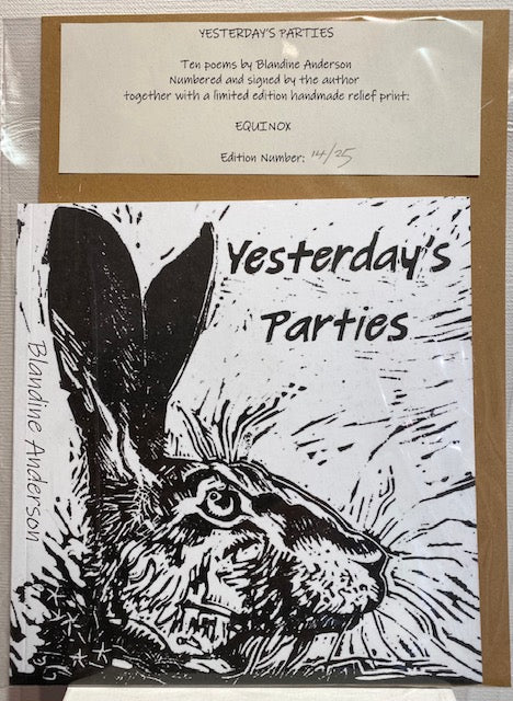 Yesterdays Parties Blandine Anderson Book & Limited Edition Print
