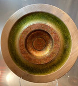 "Green Variegated Gilt Plate" available at Artifex 