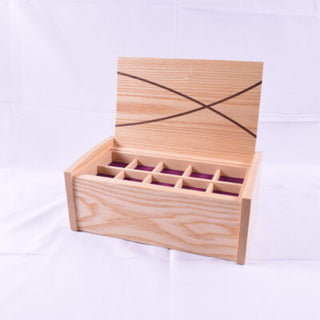 "Ash with Walnut Inlay Jewellery Box" available at Artifex 