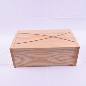 "Ash with Walnut Inlay Jewellery Box" available at Artifex 