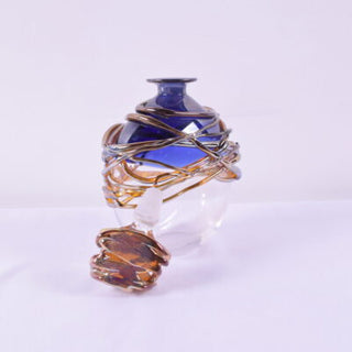 "Blue Golden Trailing Scent Bottle" available at Artifex 