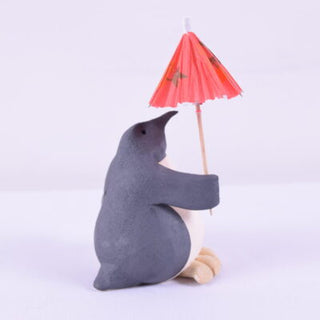 "Penguin Holding Parasol" available at Artifex 