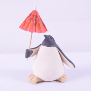 "Penguin Holding Parasol" available at Artifex 