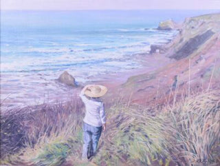 "Walking on a Cornish cliff" available at Artifex 