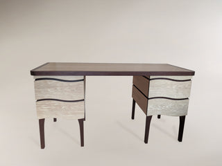 "Desk in Brown Oak and English Oak Desk" available at Artifex 