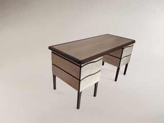 "Desk in Brown Oak and English Oak Desk" available at Artifex 