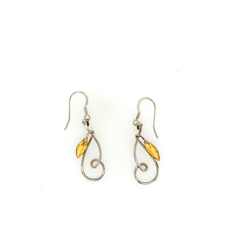 "Botanist Slider Gold plate Earrings" available at Artifex 