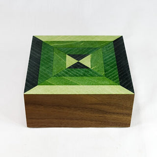 "Green Prism Square Box" available at Artifex 
