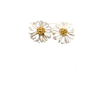 "Silver Daisy Stud Earrings" available at Artifex 