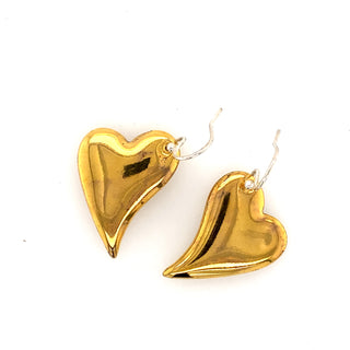"Ceramic Gold Colour Earrings" available at Artifex 