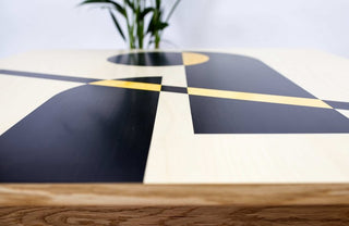 "Yellow Construct Coffee Table" available at Artifex 