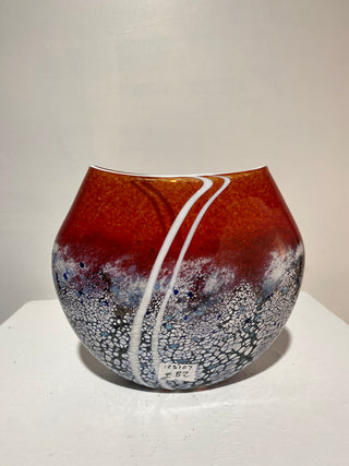 "Sunset Small Flat Vase" available at Artifex 